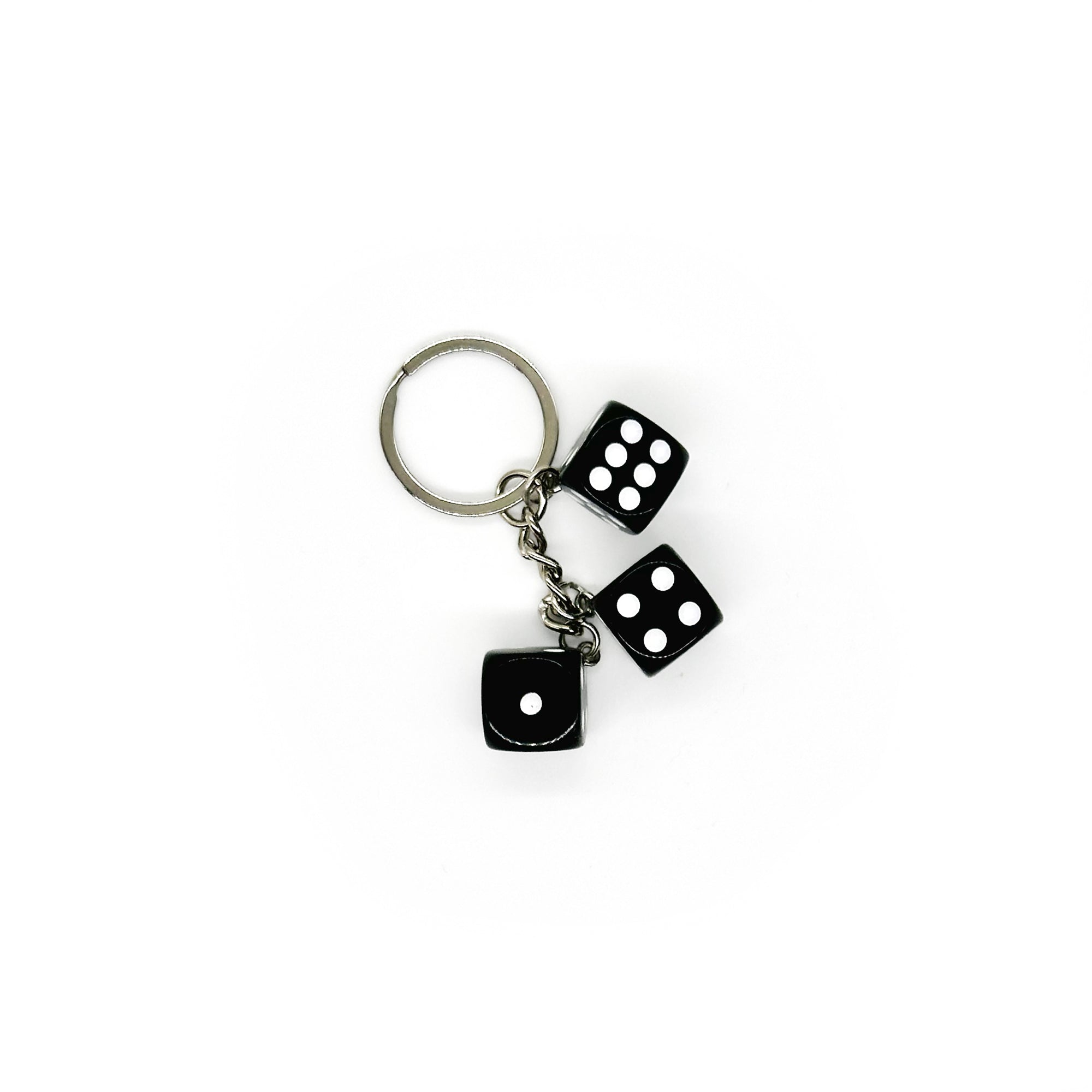 Triple Dice Keychain & Bag Charm – Lucky & Fun Accessory | Rainbow