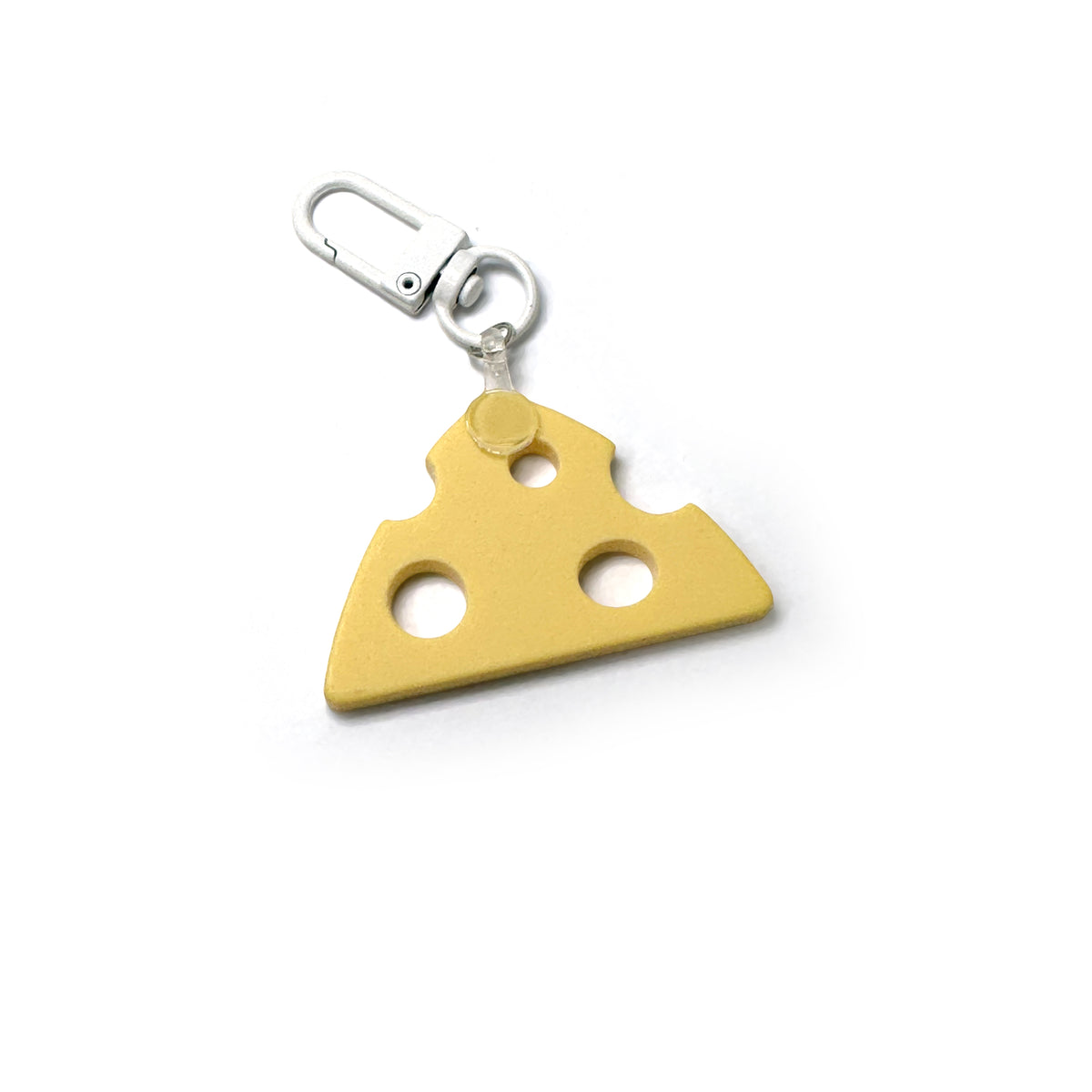 Swiss Cheese 🧀 Key Chain / Zipper Pull | Rainbow Unicorn Birthday Surprise