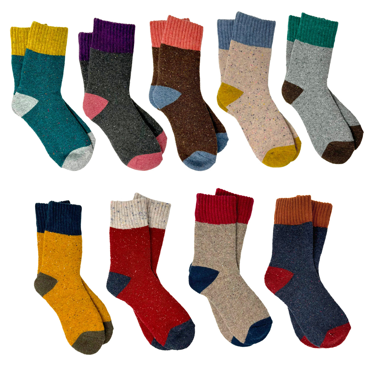 Camila Cozy Knit Colorblock Socks –BESTSELLER | Rainbow Unicorn ...
