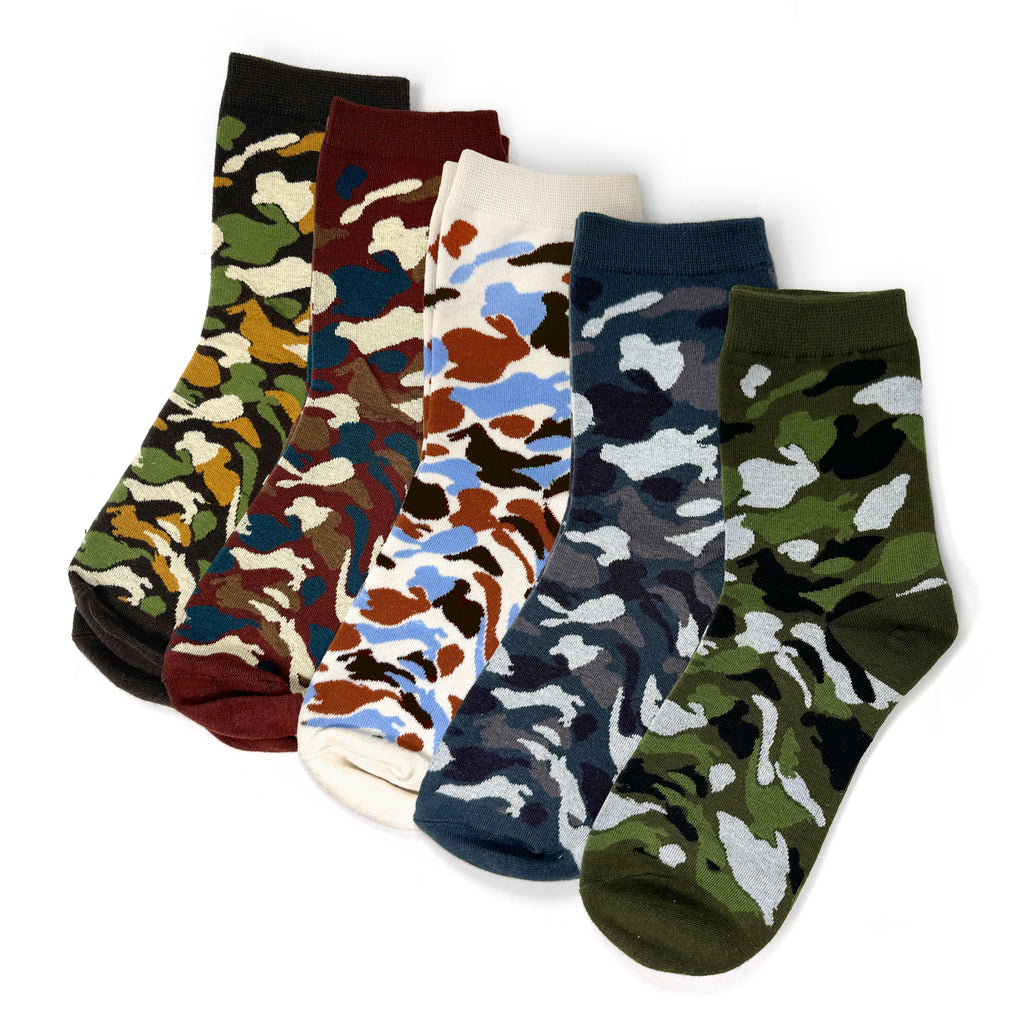 Camouflage Crew Unisex Socks Cotton Blend for Everyday Style | Rainbow Unicorn Birthday Surprise Camouflage Crew Unisex Socks Cotton Blend for Everyday Style | Rainbow Unicorn Birthday Surprise