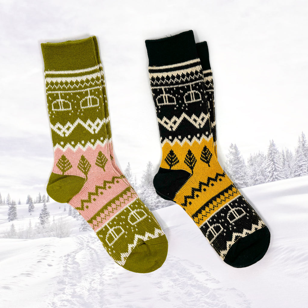 Ski Slope ⛷️ Socks