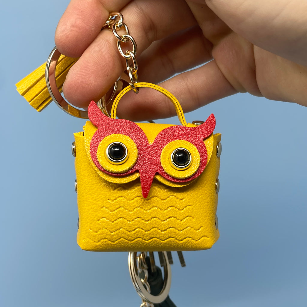 Owl Coin Purse Keychain
