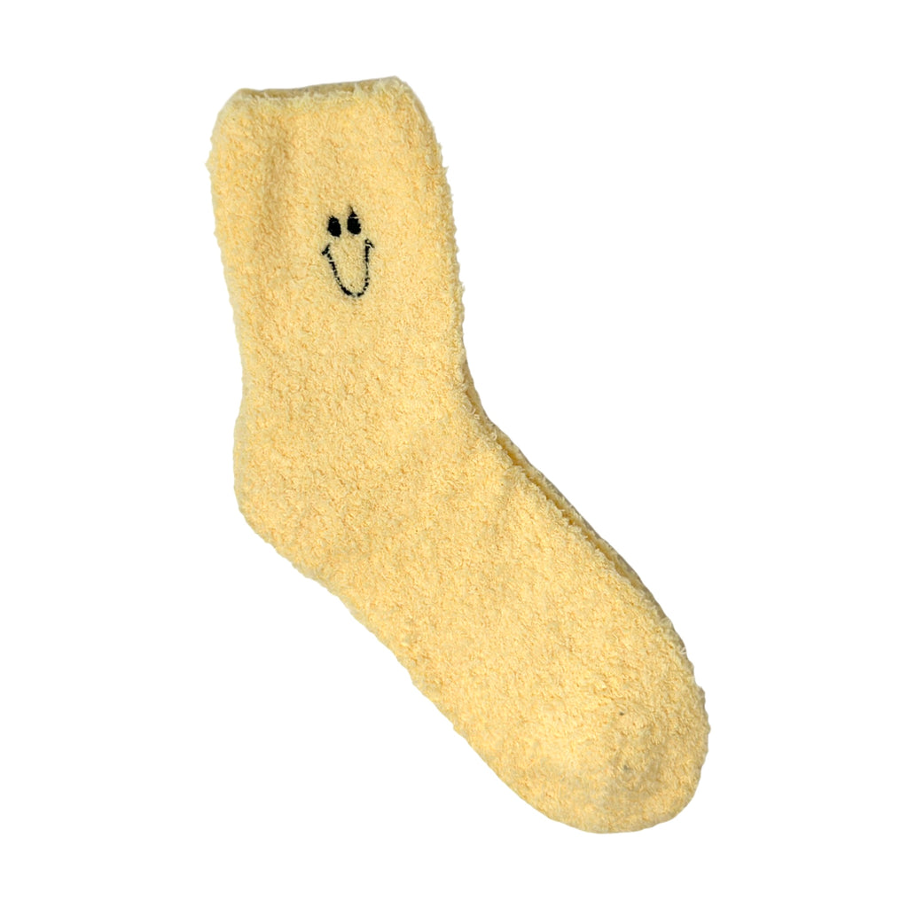 Smiley Face Fleece Socks
