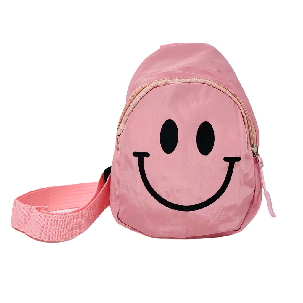 happy face mini backpack Smiley Face Small Crossbody Bag – Fun & Playful Everyday Bag