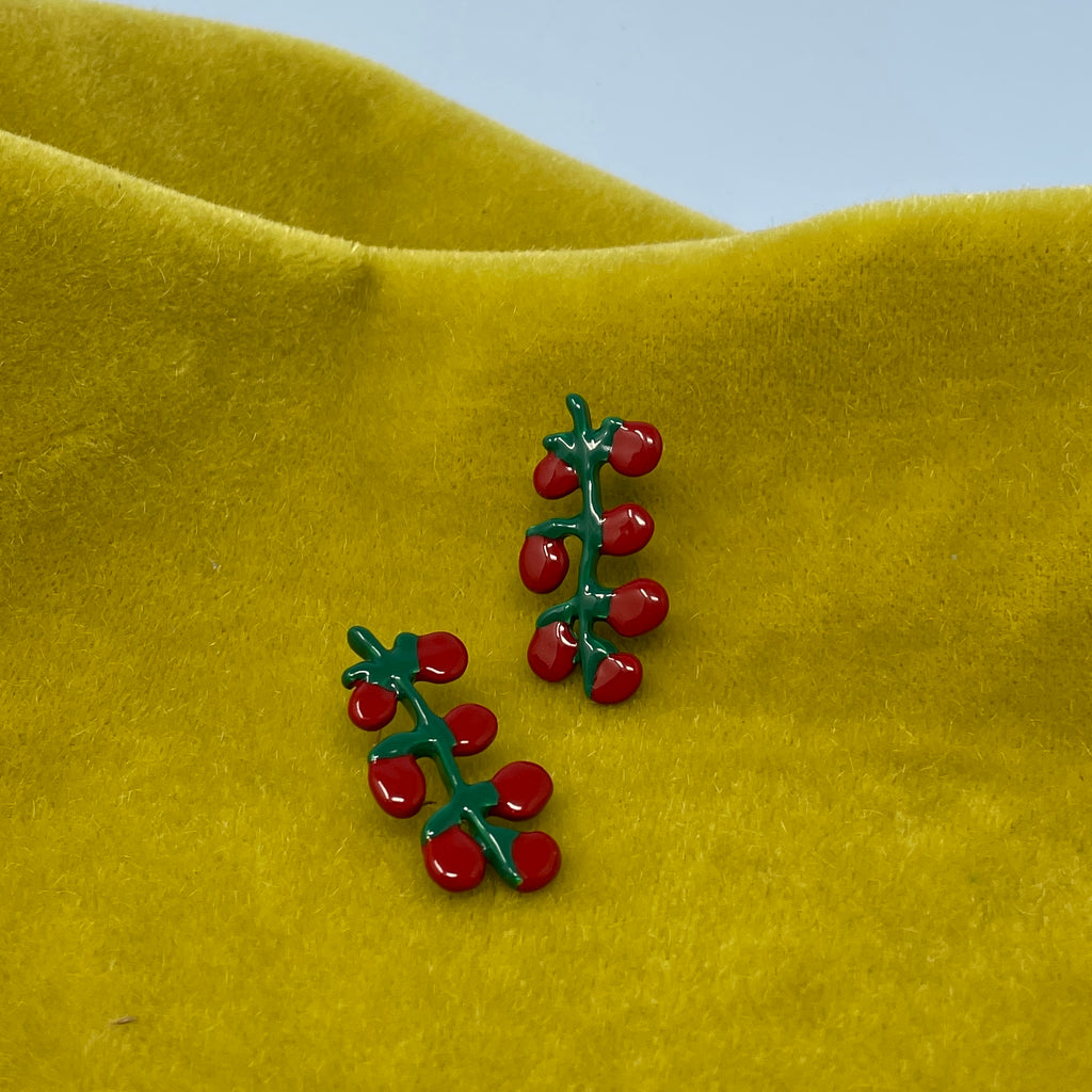 Fruit and Flowers Stud Earrings